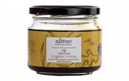 Azafran Wild Forest Organic Honey Ginger  Glass Jar  340 grams